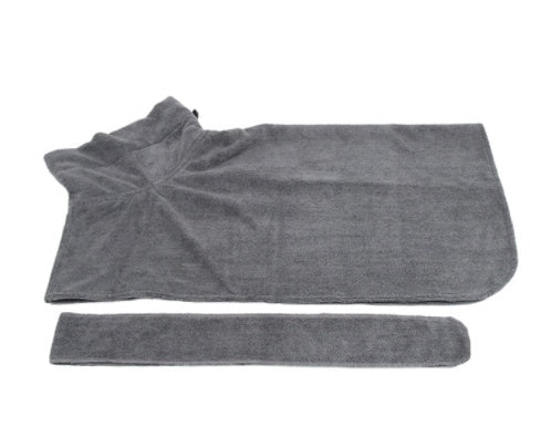 Absorbent Microfiber Pet Bathrobe – Quick Drying Towel with Waist Wrap