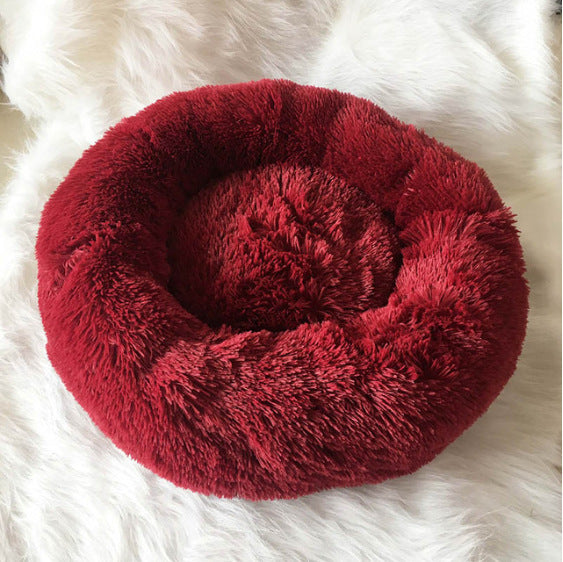 Dog Beds For Small Dogs Round Plush Cat Litter Kennel Pet Nest Mat Puppy Beds