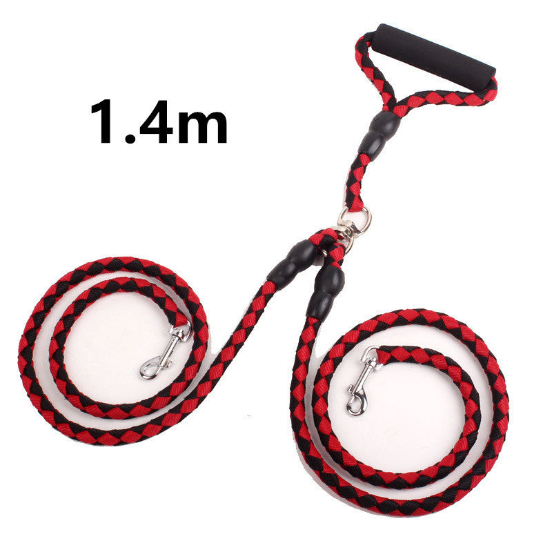 Double-Ended Dog Leash – Hands-Free Dual Dog Walking Traction Rope