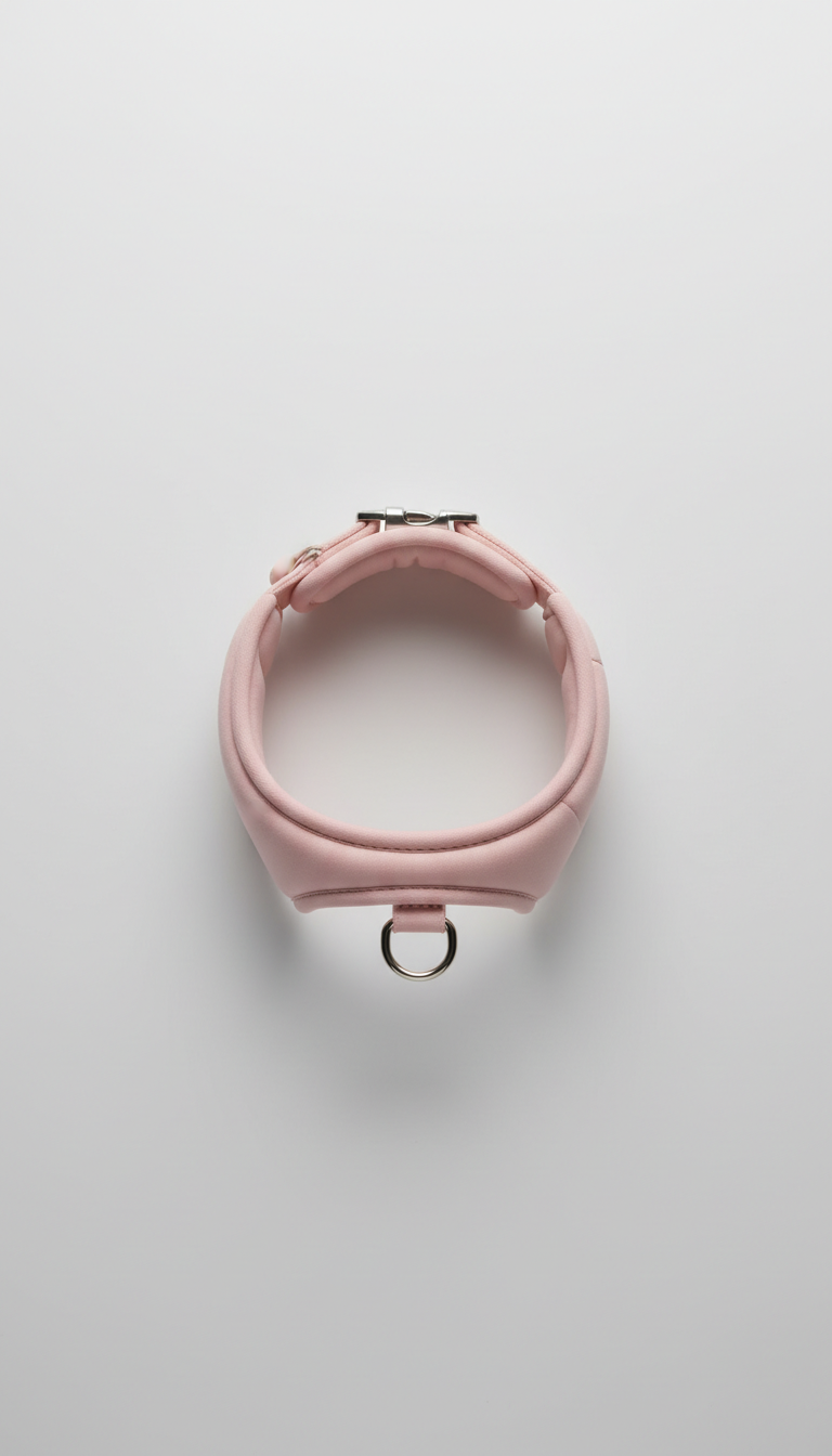 Blush Pink Ergonomic Cat Collar