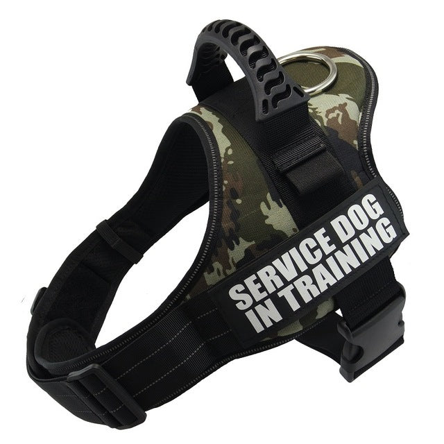 Custom No-Pull Reflective Dog Harness – Adjustable Breathable Vest for Small & Large Dogs