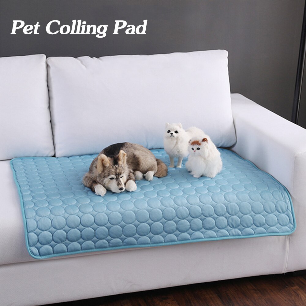 Pet Dog Cat Ice Silk Cold Nest Pad For Cooling In Summer