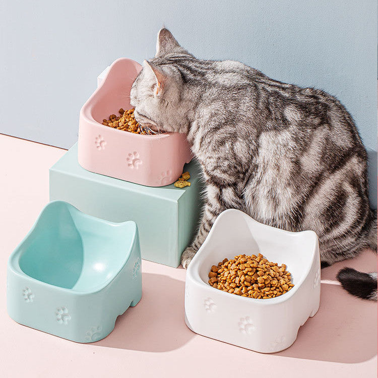 Durable Ceramic Pet Bowl – Non-Slip, Easy-to-Clean Feeding Dish for Cats & Dogs