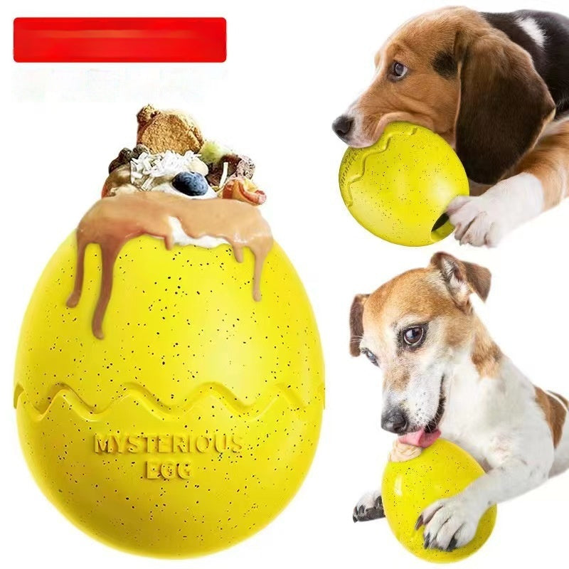 Bite-Resistant Slow Feeder Dinosaur Egg Toy – Interactive Puzzle for Dogs