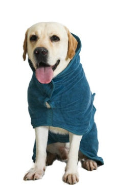 Absorbent Microfiber Pet Bathrobe – Quick Drying Towel with Waist Wrap