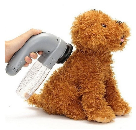 Portable Electric Pet Hair Vacuum – Massaging & Cleaning Grooming Tool for Cats & Dogs