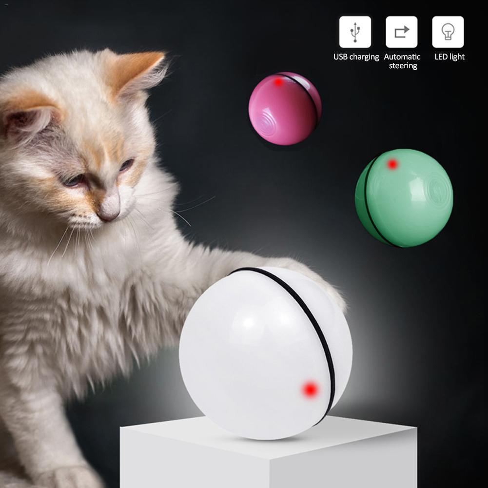 Electronic LED Laser Cat Toy – Rolling Ball for Interactive Play