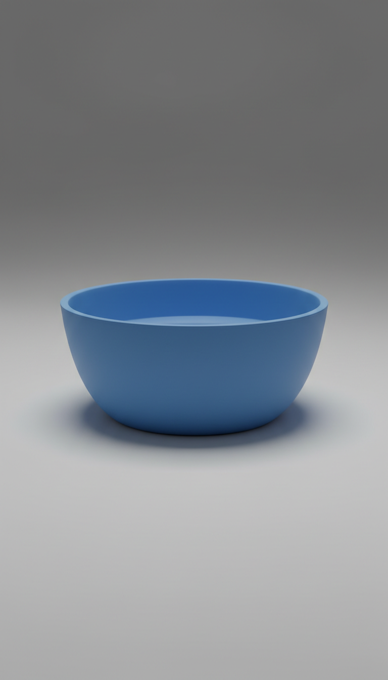 Petal Blue Silicone Dog Bowl