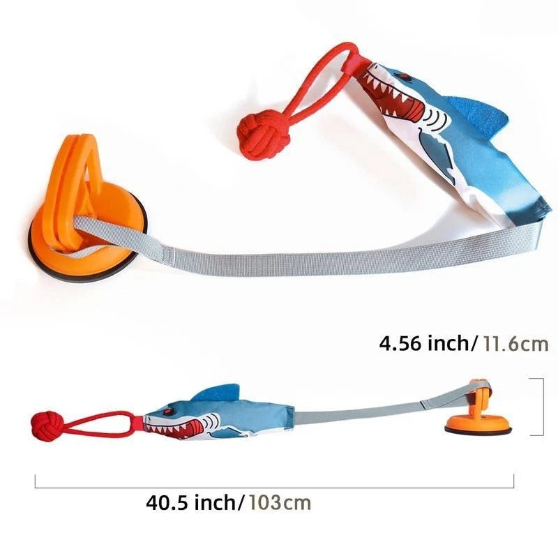 Suction Cup Shark Tug Toy for Dogs