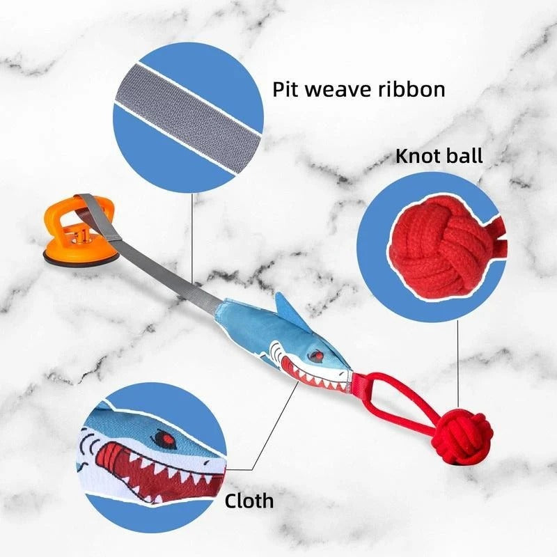 Suction Cup Shark Tug Toy for Dogs