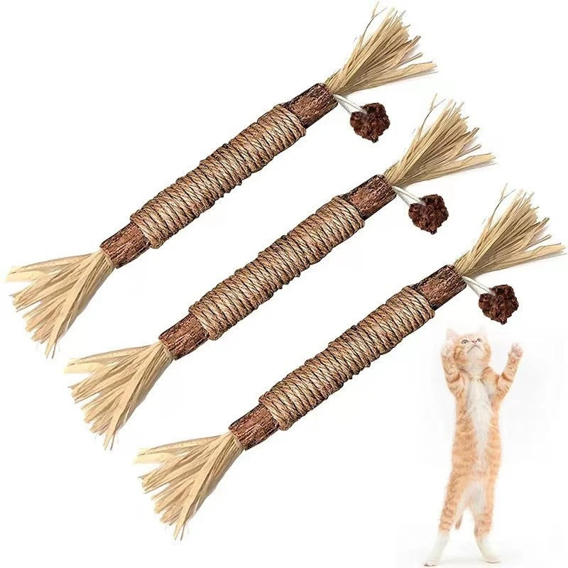 Funny Cat Molar Bite Stick Toy