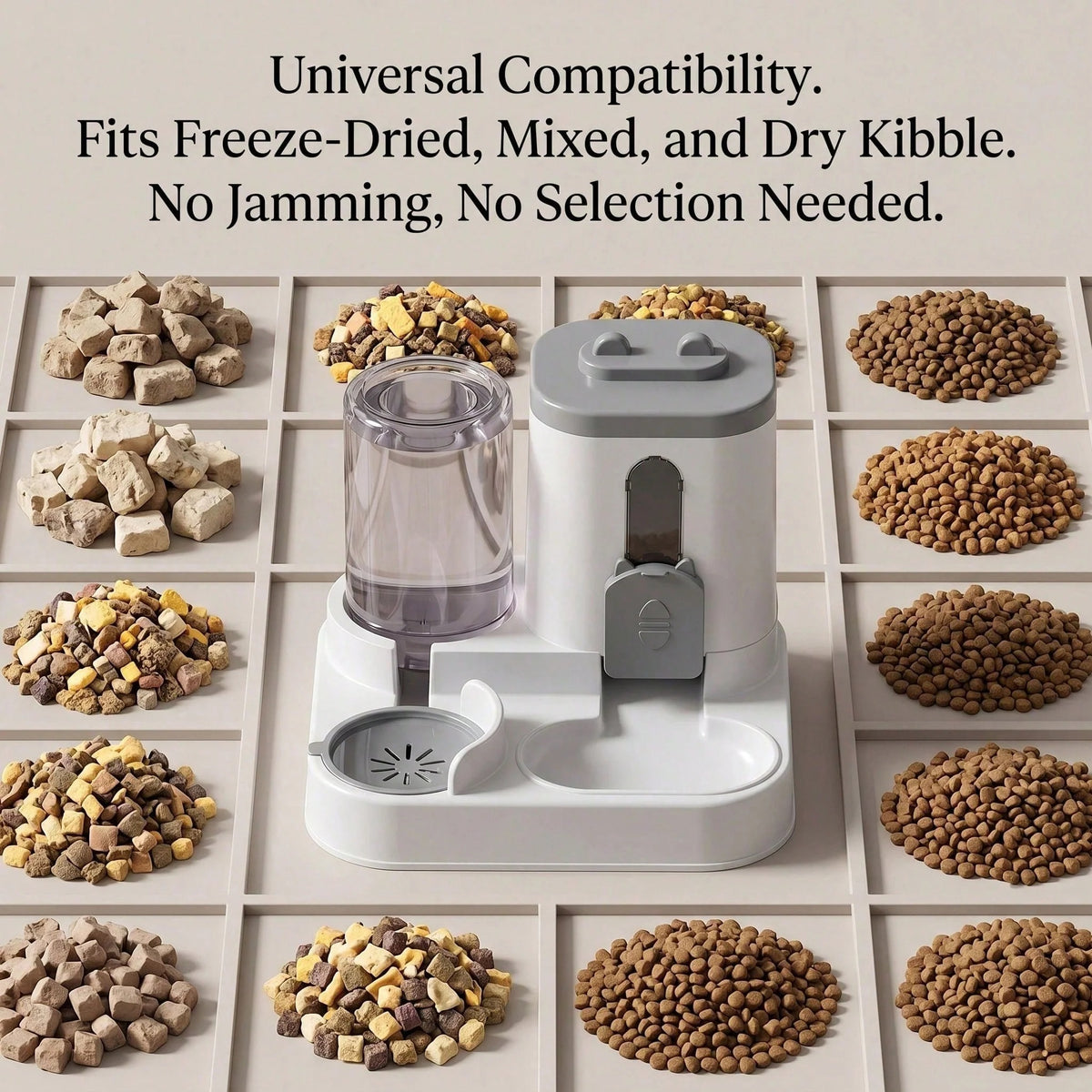 2-in-1 Gravity Pet Feeder & Water Dispenser Set