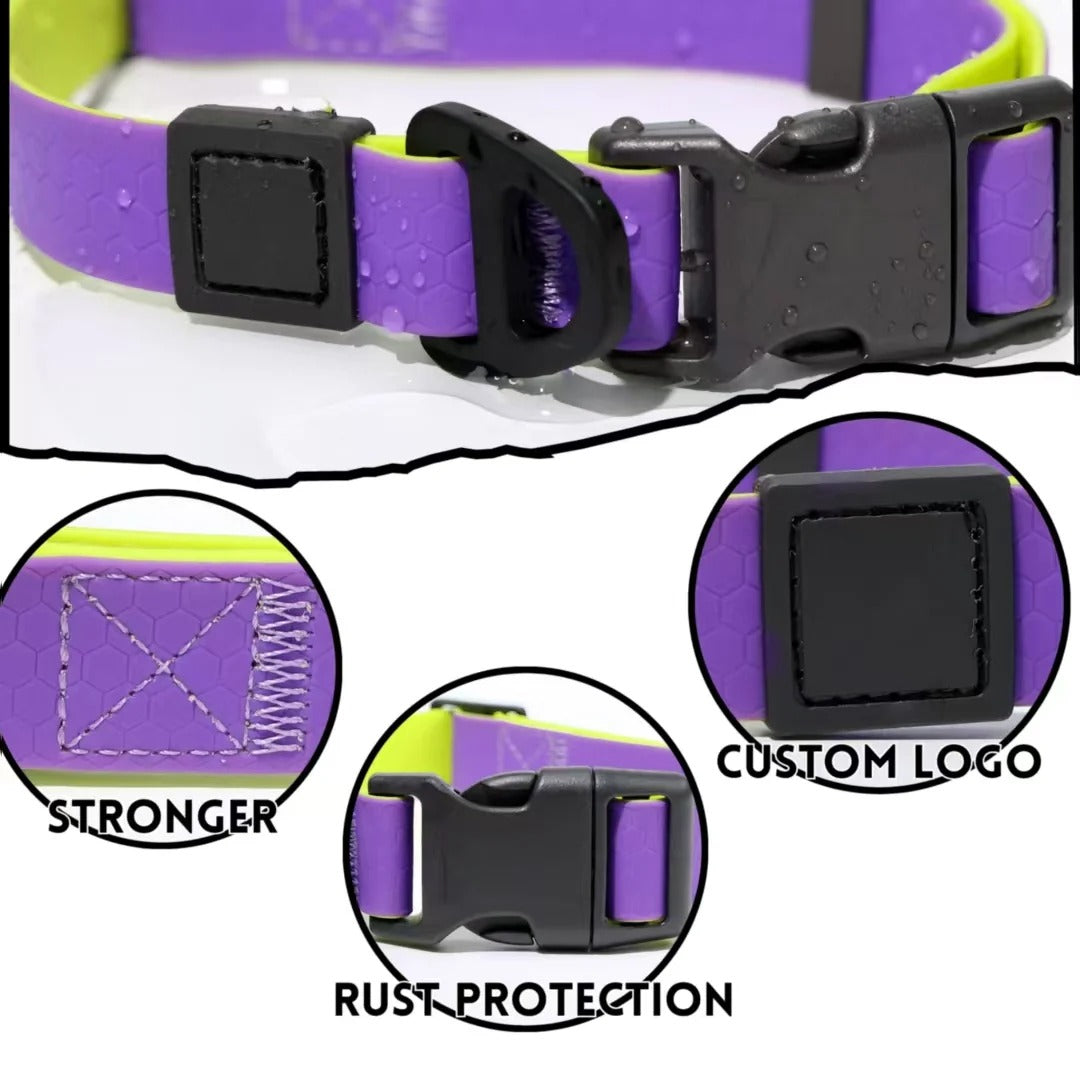 Honeycomb Embossed Dual-Color Pet Leash Set