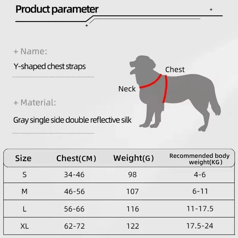 Y-Shaped Reflective Step-In Pet Harness