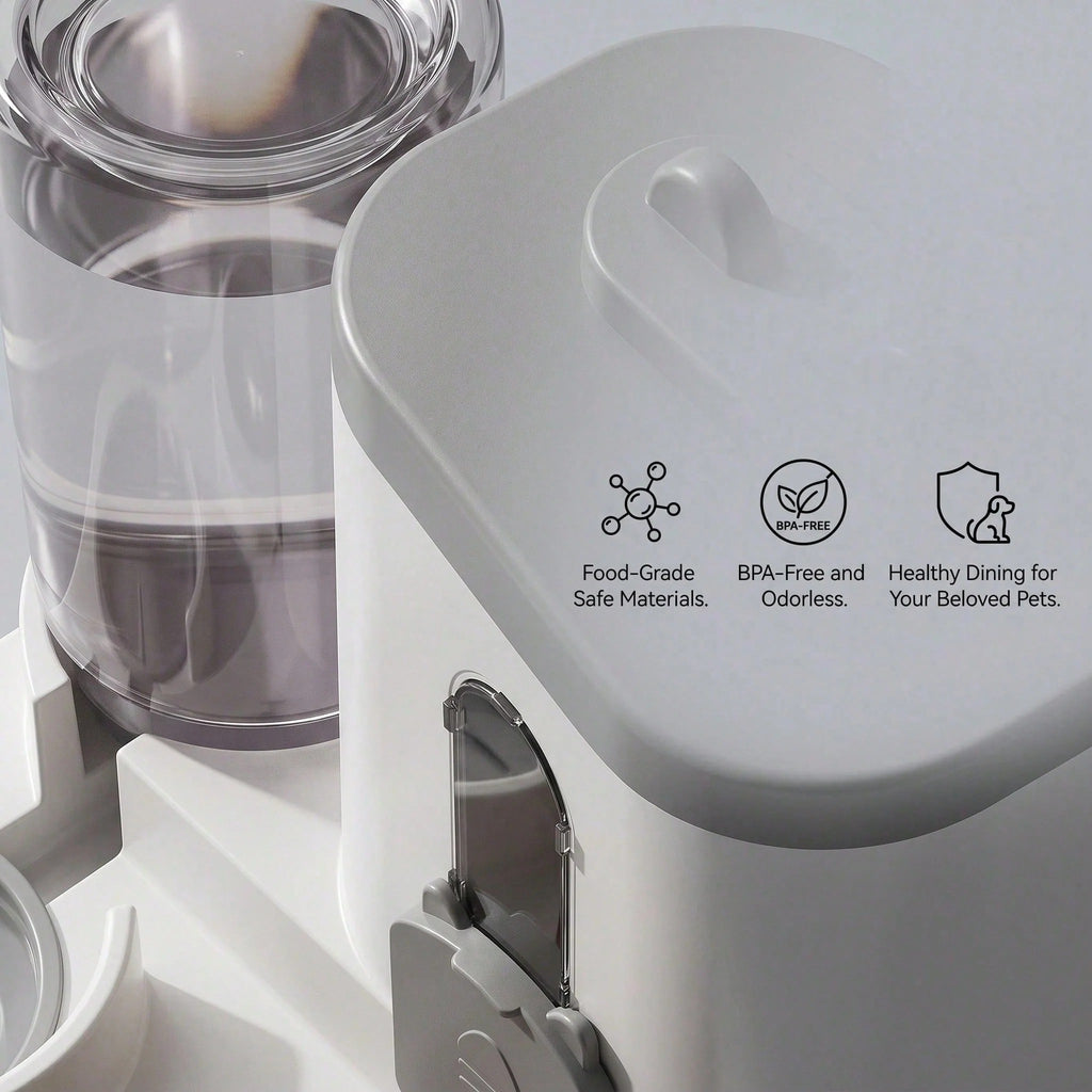 2-in-1 Gravity Pet Feeder & Water Dispenser Set