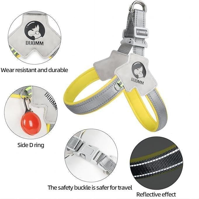 Y-Shaped Reflective Step-In Pet Harness