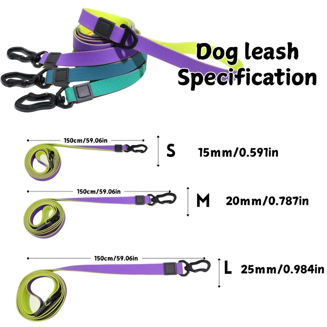 Honeycomb Embossed Dual-Color Pet Leash Set
